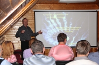 David Lukáš during a lecture