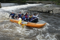 With his students and colleagues in the bioengineering department