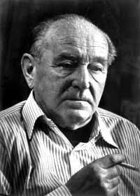 Dr. Josef Mühlberger photographed at 80 years old in 1983 by Gustl Tham, a photographer born in Mladé Buky near Trutnov