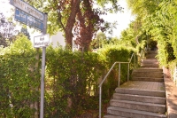 Mühlberger's steps in Eislingen, Baden-Württemberg where Mühlberger lived after his deportation from Trutnov until his death
