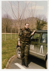 Voják Jaroslav Španko na misi IFOR, rok 1996