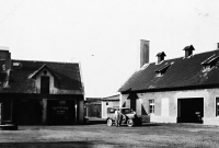 Miller František Havránek in the mill yard