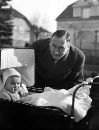 Miller František Havránek with his daughter, Jitka or Alena