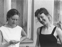 Jitka Havránková (right) with sister Alena