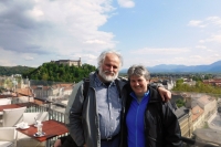 With wife Marie in Ljubljana, 2017