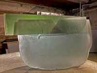 Orionid, 2022, fused glass, glued