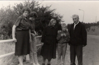 V. Rak's parents, children, and wife in Prague circa 1965