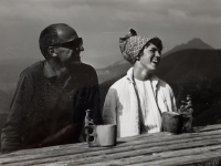 Ivanka s otcem Jiřím Fišerem, 1964