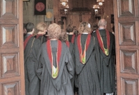 Graduation in Chicago, 2007, Ivanka Fischer from behind