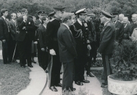 František Fajtl meeting with King Charles III (then Prince Charles) and his wife Princess Diana, May 1991
