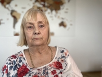 Witness in her home in Uherské Hradiště during the recording in 2025