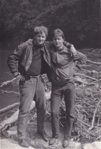 Ladislav Drahoš (right) with Pavel Jozíf, 1969