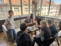 Ivan Spěvák během nahrávání rozhovoru pro projekt Příběhy našich sousedů 