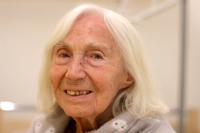 Jitka Lieblová, natáčení pro Paměť národa - terénní reportáže, Vojkov, červenec 2025