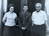 With my parents. Mother Ruth, Jan, father František, 1966