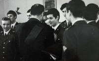 "Discharging" of military secondary school, 1969