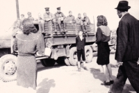 Red Army in Bohdalec, May 1945