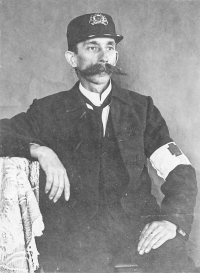 Lambert Vémola, the grandfather of the  witness, as a Samaritan in a photograph from the 1940s