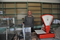 Oldřich Mudrák v bývalém obchodě