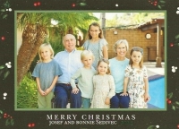 Josef Šedivec with his wife and grandchildren, 2024