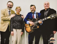 Josef Šedivec on the right with his wife Bonnie and musician friends