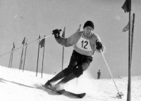 Photo of Josef Šedivec from the slalom race