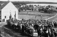 Nikita Sergeyevich Khrushchev's visit to Bušovice in 1957
