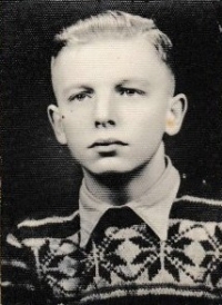 Alfred Milan Satke, student Gymnázia v Opavě, rok 1952