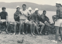 Pamětník (2. zleva) během Letních olympijských her v Mexiku, 1968