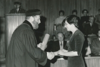 Anna Kozáková, doctoral graduation 1983
