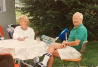 With his wife Jarmila