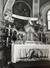 Interior of the church in Zděchov