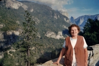 Božena Wortnerová v Yosemitském národním parku, USA, 2000