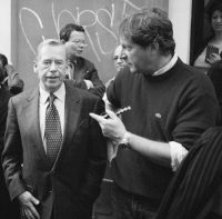 Zdeněk Lukeš s Václavem Havlem, 2002
