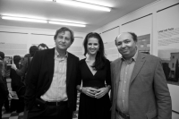 The Debt Repayment exhibition in Jerusalem, Zdeněk Lukeš on the right, 2010