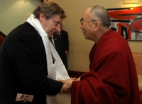 Zdeněk Lukeš, meeting the Dalai Lama, 2010