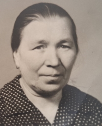 Matka pamětnice Anna Mužíková, cca 1962