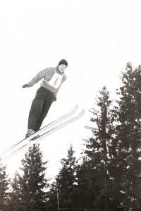 Milan Michalko ve Špindlerově Mlýně, 1961