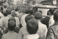 Srpen 1968 v Šumperku. Autor fotografie Stanislav Pavlík