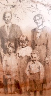 Kresba Bártových z Proseče, 1935