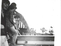 Víkendová brigáda s Gymnáziem Jihlava na sběru hroznů. Podzim 1984, Šitbořice