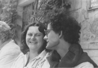 Michal Kaplánek s maminkou