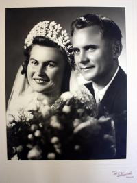 svatební fotografie - 1950