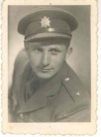 From military service, second lieutenant, 1946