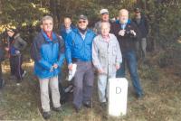 With Rotary club, Czech Bavaria state border, near Jägershof, 2013