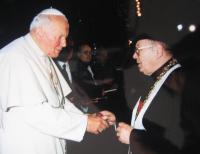 Špak with John Paul II.
