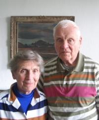 Mariana Hovorková with her husband in 2009
