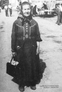 year 1944 - grandmother Marie Koklářová in Miličín