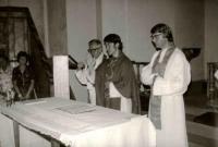 27th June 1976, so-called primice, the first mass he celebrated as a freshly consecrated priest in the Zlíchov church