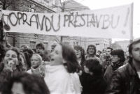 Demonstrace na Albertově, 17. 11. 1989